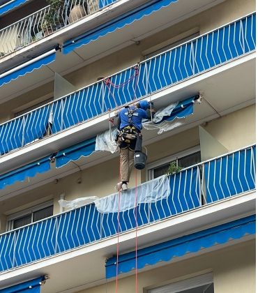 Chantier maconnerie immeuble par AcroTrad